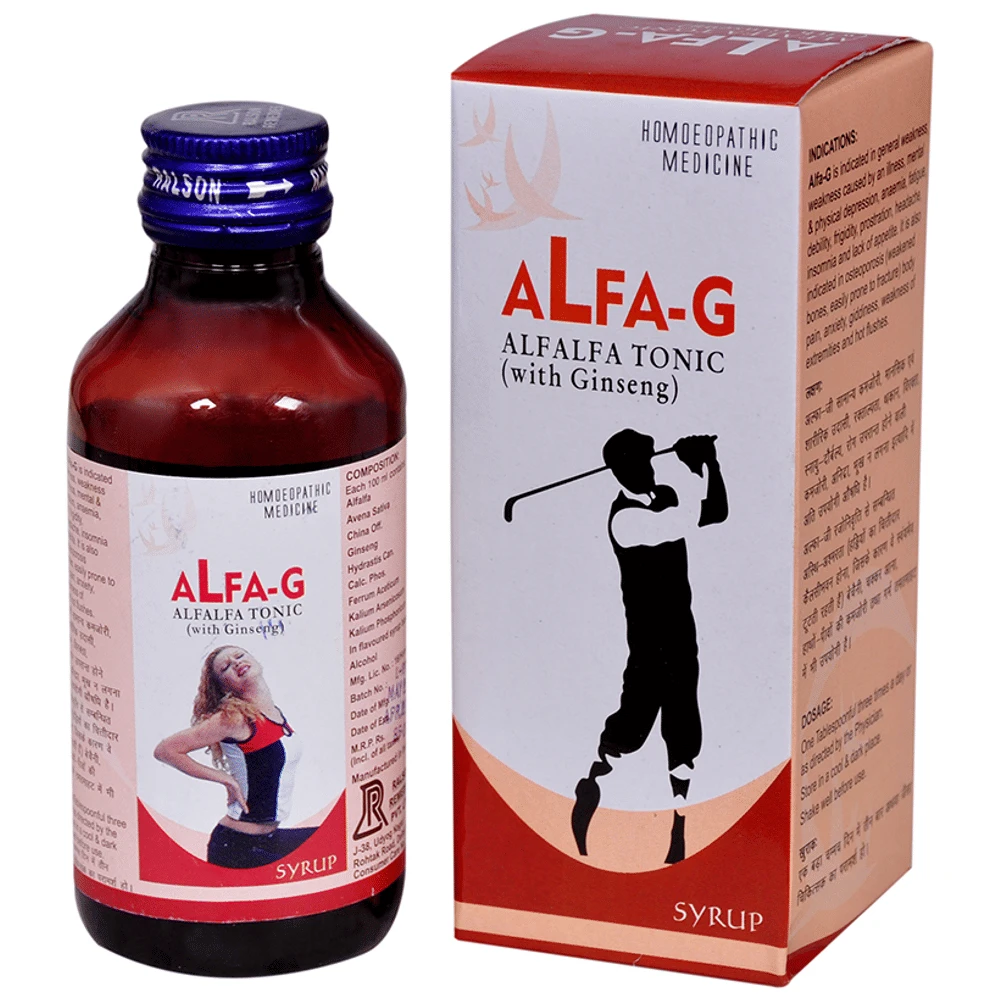 Ralson Remedies Alfa-G Alfalfa Tonic With Ginseng bottle of 450 ml Tonic