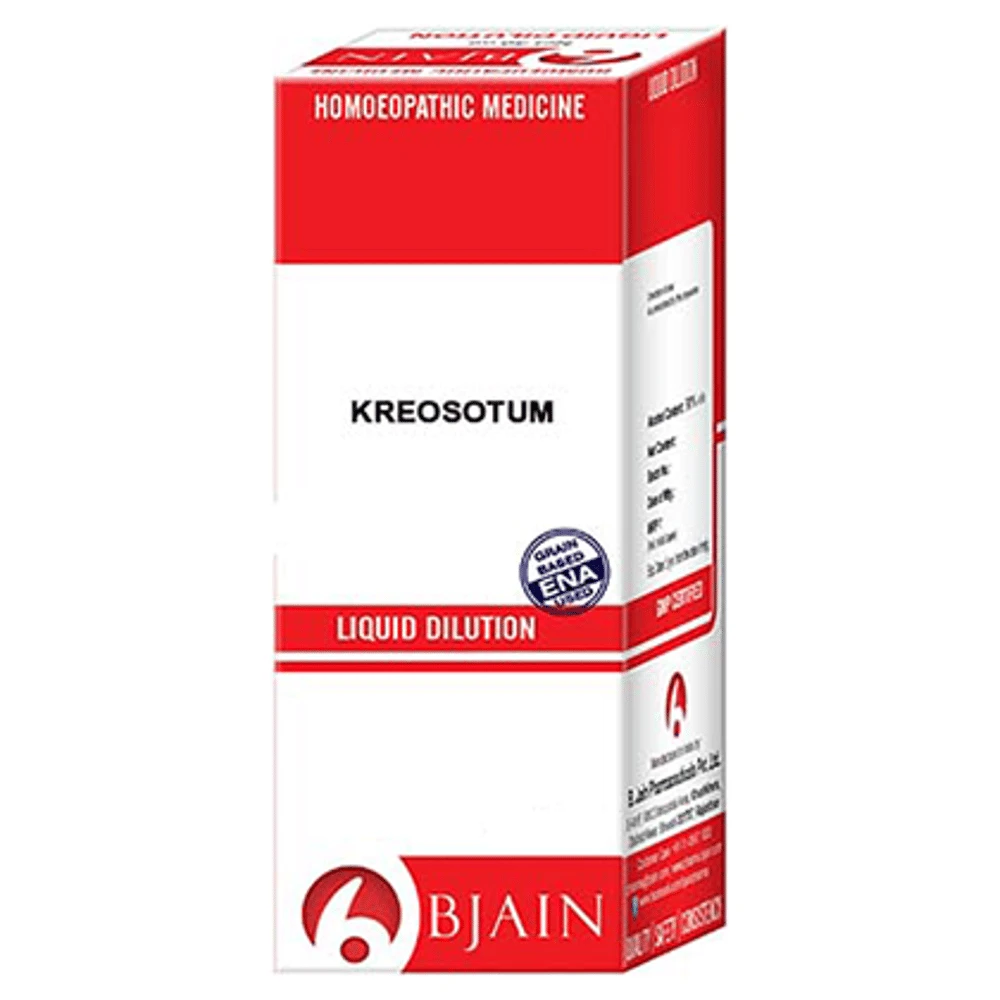 Bjain Kreosotum Dilution 12 CH bottle of 10 ml Dilution