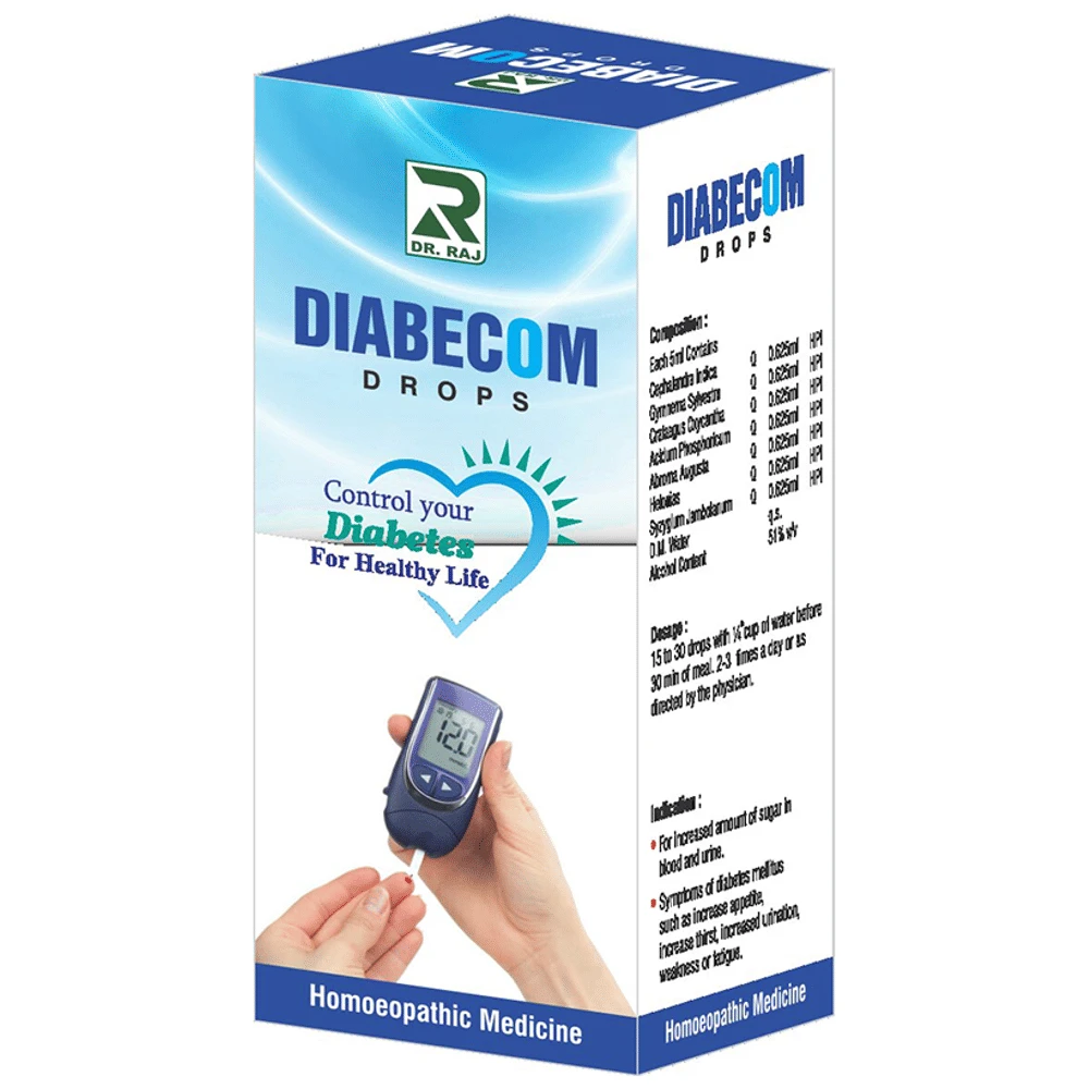 Dr. Raj Diabecom Drop bottle of 30 ml Drop Dr. Raj Diabecom Drop bottle of 30 ml Drop