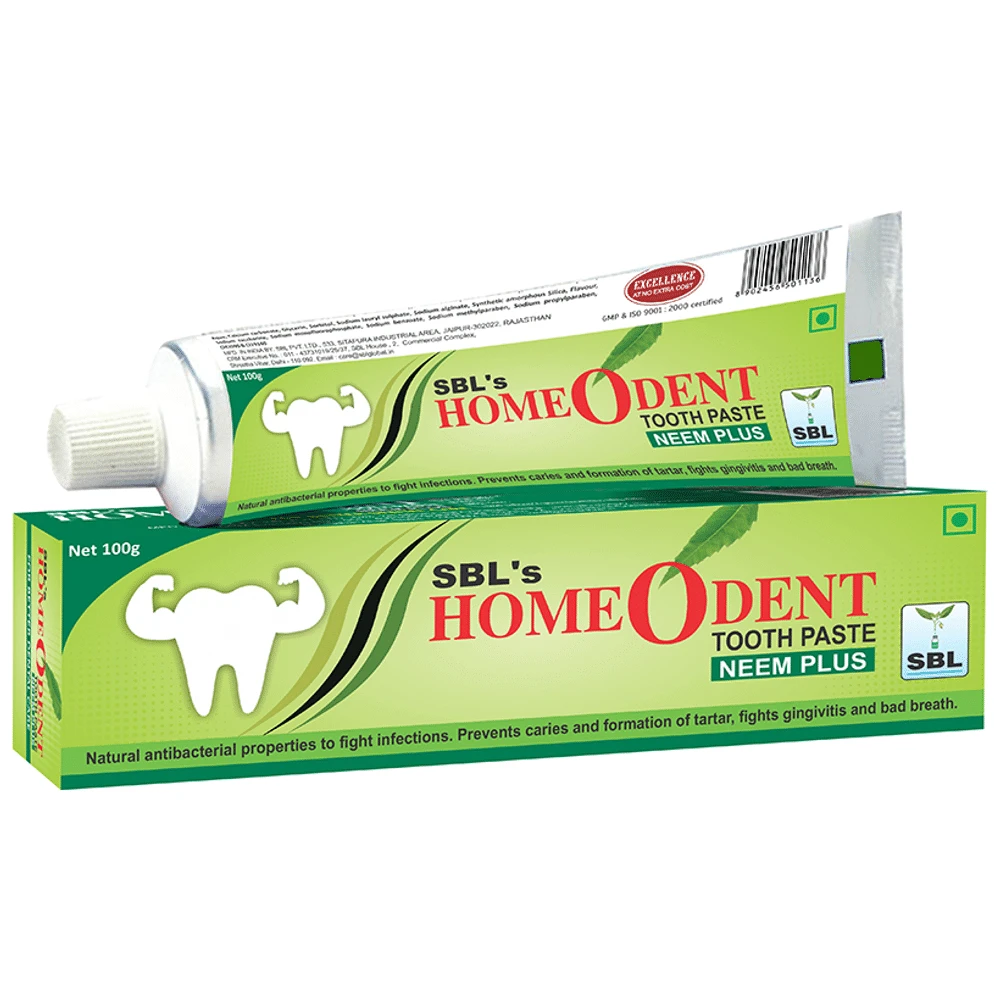 SBL Homeodent Neem Plus Toothpaste tube of 100 gm Toothpaste