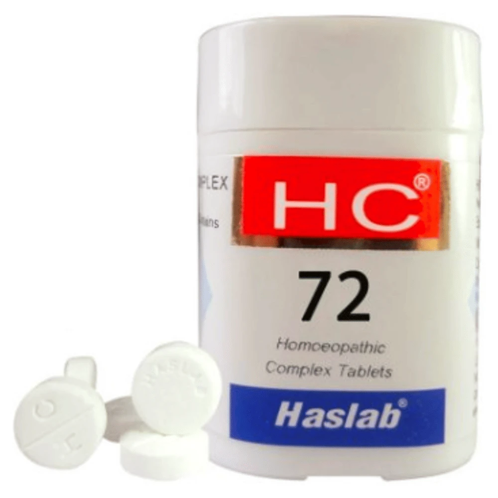 Haslab HC 72 Chloramphenicol Complex Tablet bottle of 20 gm Tablet
