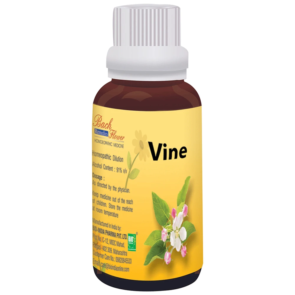 Bio India Bach Flower Vine bottle of 30 ml Dilution