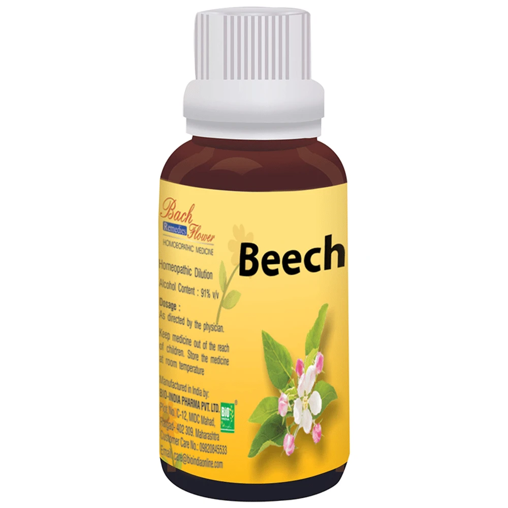 Bio India Bach Flower Beech bottle of 30 ml Dilution