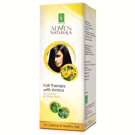 Adven Folli Therapy With Arnica, Cinchona & Oleum Sant. Hair Oil (100ml)