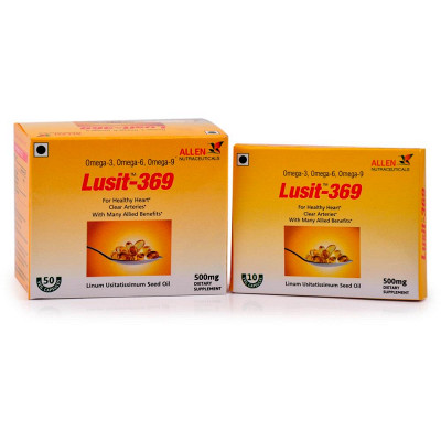 Allen Lusit 369 Capsules (Omega 3, 6, 9) (50caps) (Veg) Allen Lusit 369 Capsules (Omega 3, 6, 9) (50caps) (Veg)