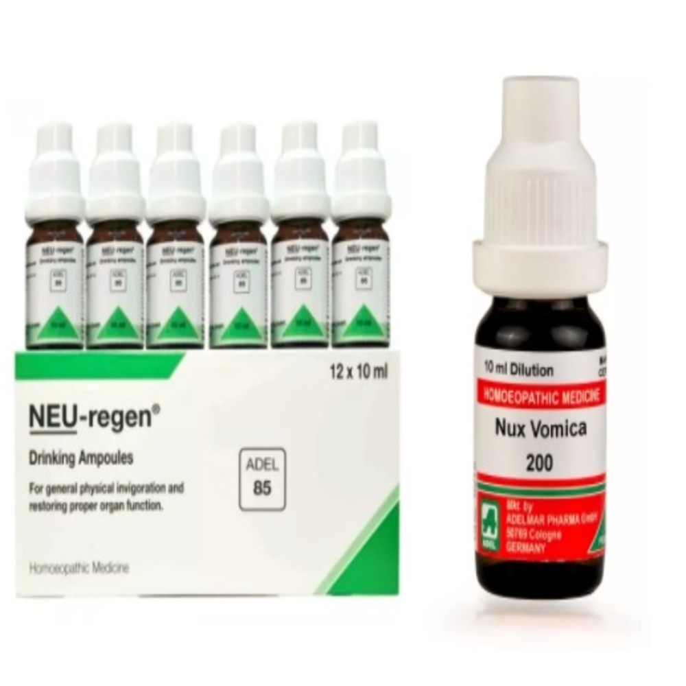 ADEL Men Care Combo (Neu-Regen Drinking Ampoule + Nux Vomica Dilution) ADEL Men Care Combo (Neu-Regen Drinking Ampoule + Nux Vomica Dilution)