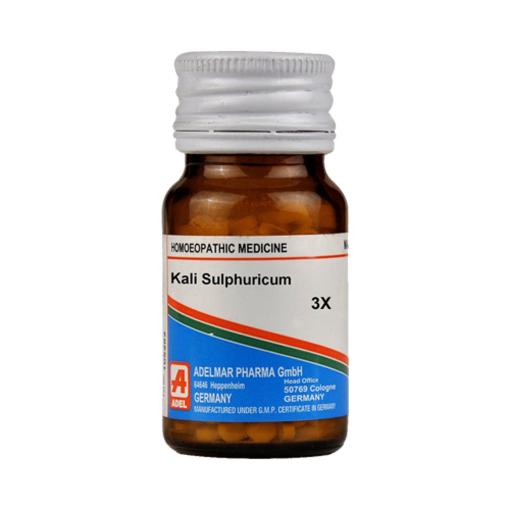 ADEL Kali Sulphuricum Biochemic Tablet 3X ADEL Kali Sulphuricum Biochemic Tablet 3X