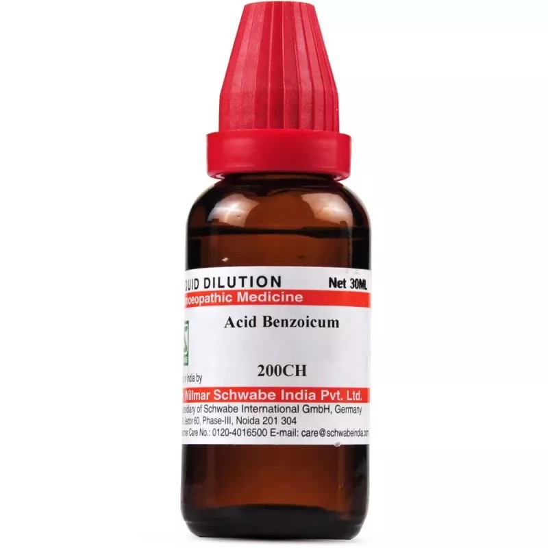 Willmar Schwabe India Acid Benzoicum 200 CH (30ml)