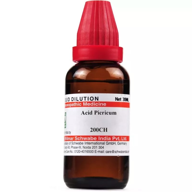 Willmar Schwabe India Acid Picricum 200 CH (30ml)