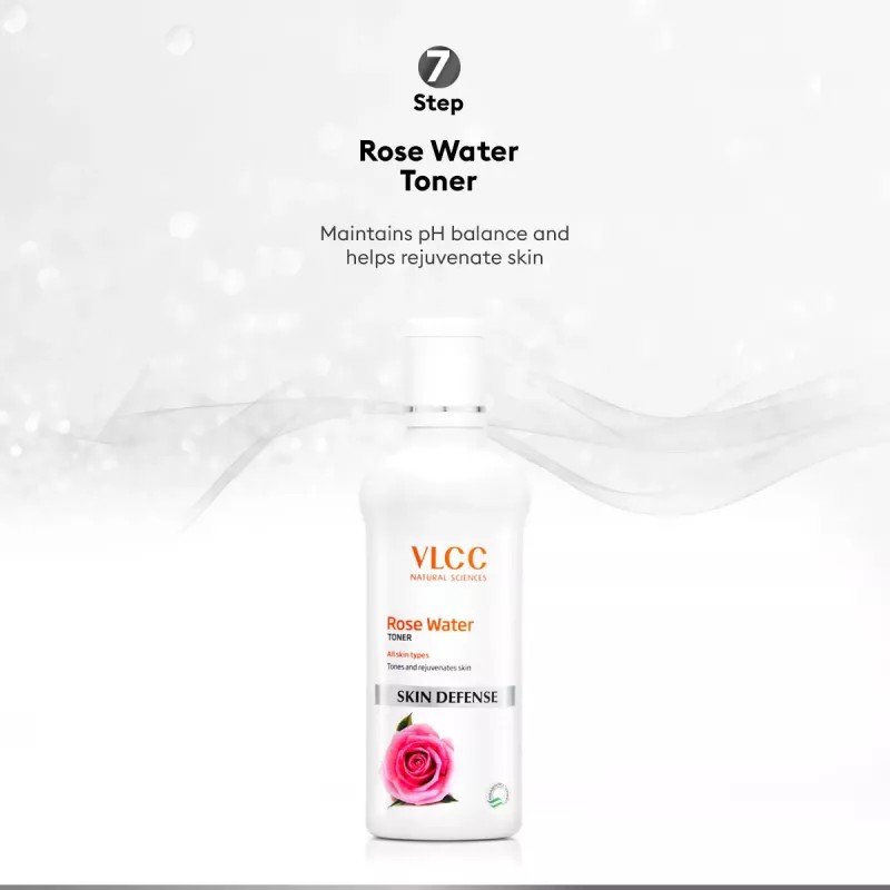 VLCC Diamond Facial Kit + Free Rose Water Toner (100ml) (Toner 50g + Scrub 50g + Gel 50g + Cream 50g + Mask 50g + Moisturizing Gel 50g) (1Pack)