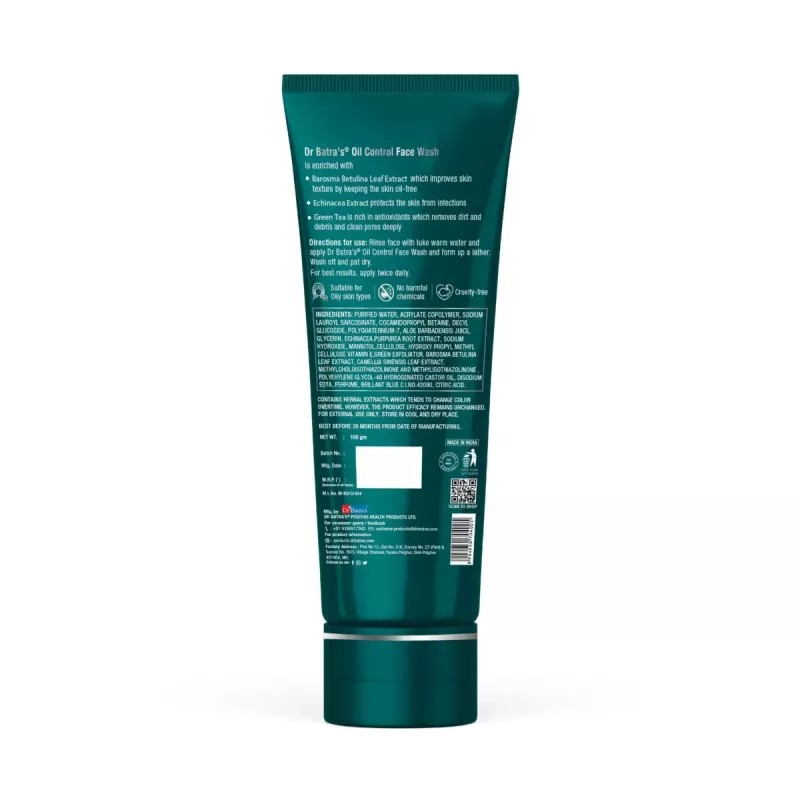 Dr Batras Oil Control Facewash (100g)