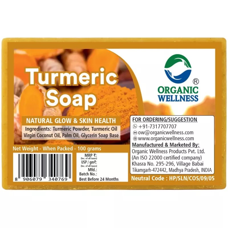Organic Wellness Turmeric Soap (100g)