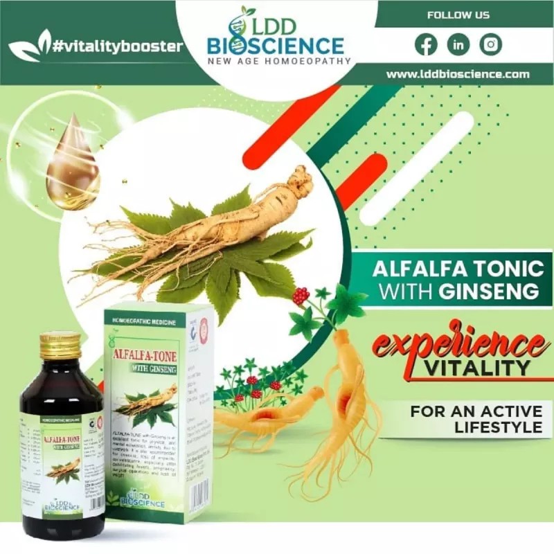 LDD Bioscience Alfalfa Tone With Ginseng (450ml)