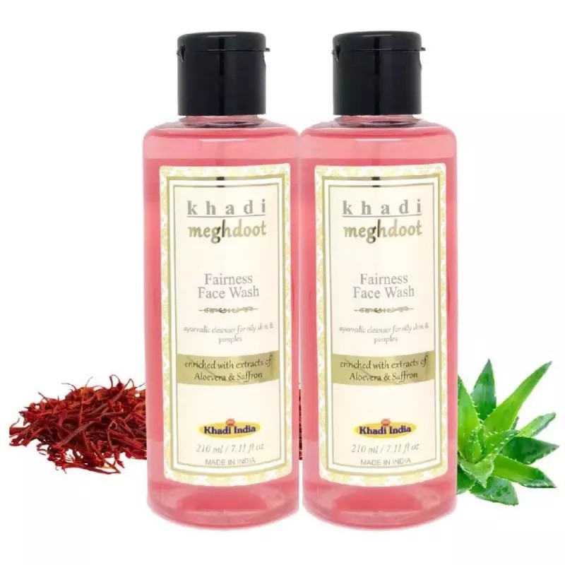 Khadi Meghdoot Fairness Facewash (210ml, Pack of 2)