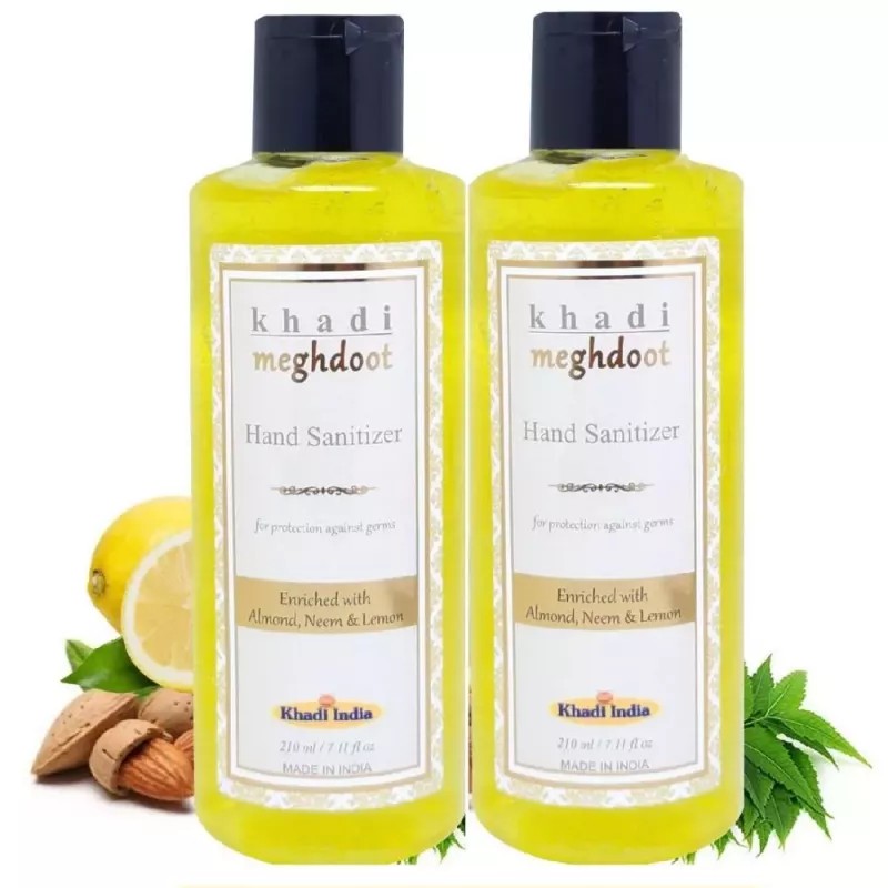 Khadi Meghdoot Hand Sanitizer (210ml, Pack of 2)