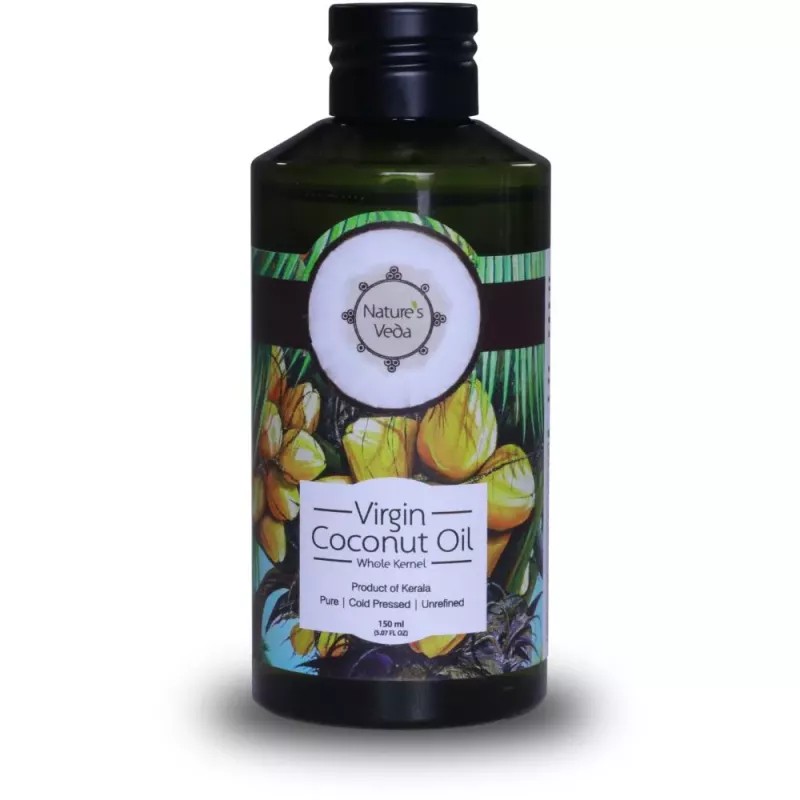 Nature's Veda Virgin Coconut Oil Cold Pressed (150ml)