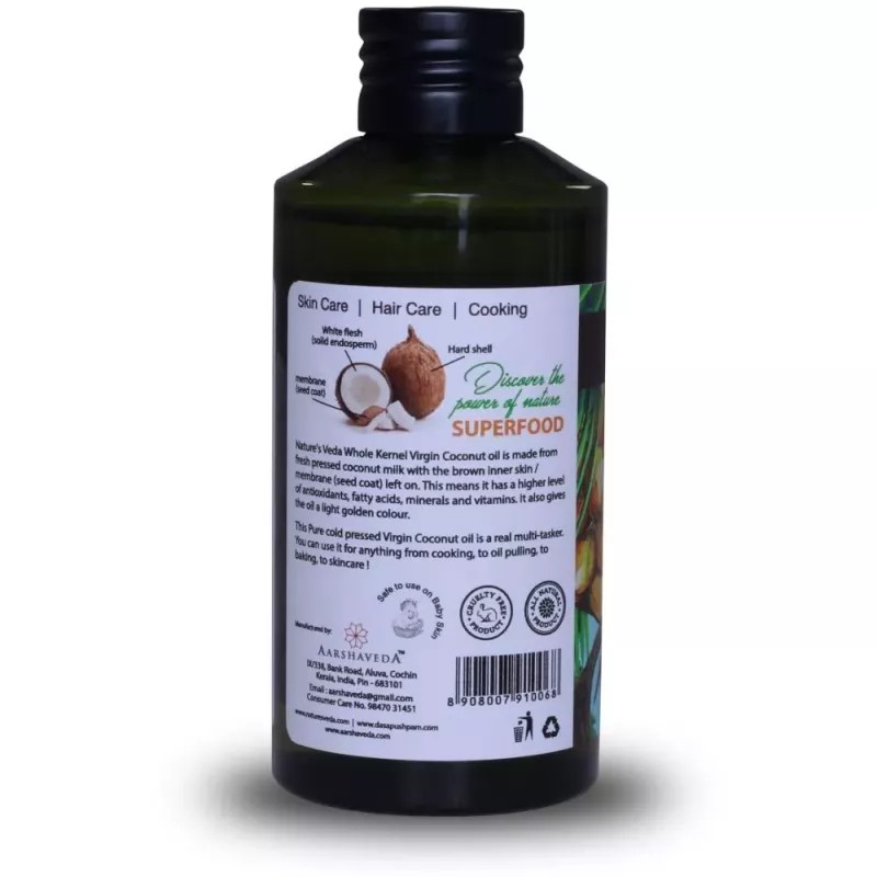 Nature's Veda Virgin Coconut Oil Cold Pressed (150ml)