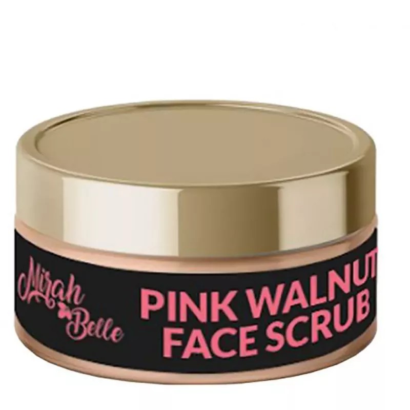 Mirah Belle Organic & Natural Pink Walnut Face Scrub Exofiation & Dead Skin Removal Chemical Free (50g)