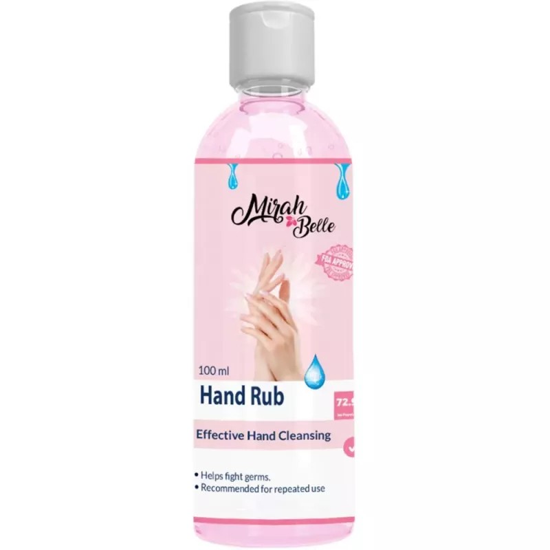 Mirah Belle Hand Cleanser Sanitizer Gel Sulfate And Paraben Free Hand Rub (100ml)