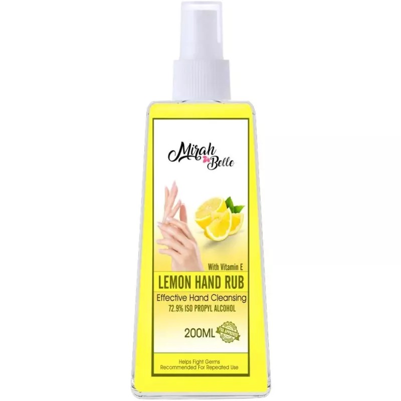 Mirah Belle Lemon Hand Rub Sanitizer Spray (200ml)