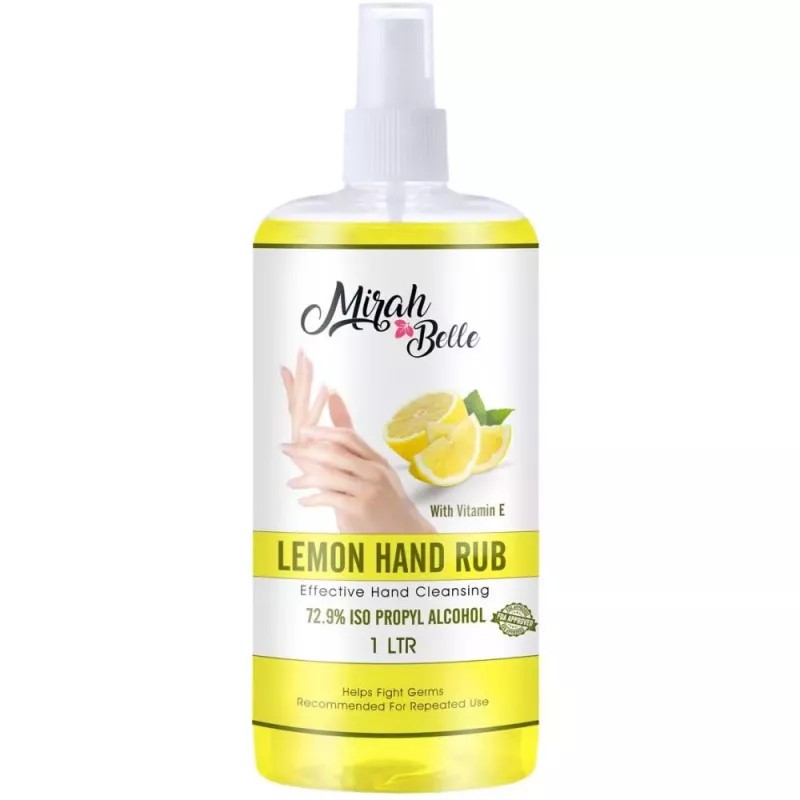 Mirah Belle Lemon Hand Rub Sanitizer Spray (1000ml)