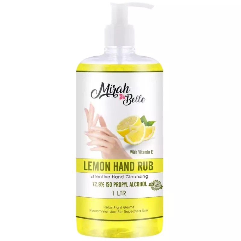 Mirah Belle Lemon Hand Rub Sanitizer (1000ml)