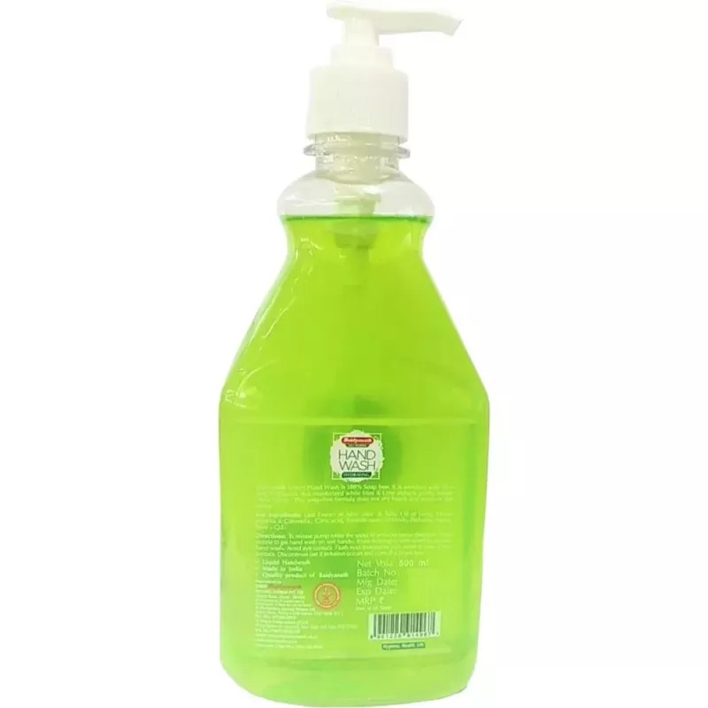 Baidyanath Hand Wash Aloe,Mint And Lime (500ml)