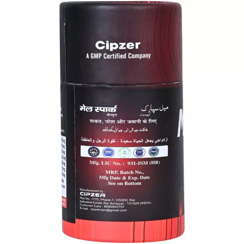Cipzer Male Spark Capsule (60cap)