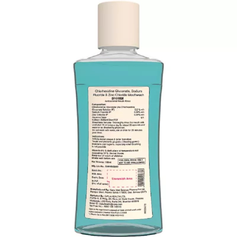 Cipla Cip-O-Fresh Antibacterial Mouthwash (100ml)