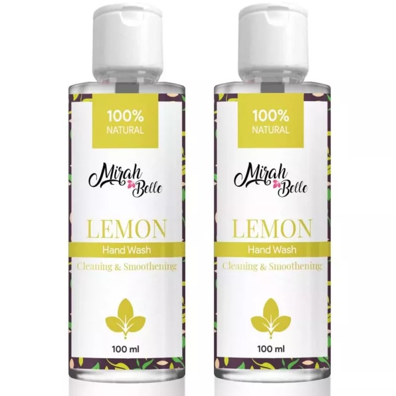 Mirah Belle Natural Lemon Hand Wash (100ml, Pack of 2)