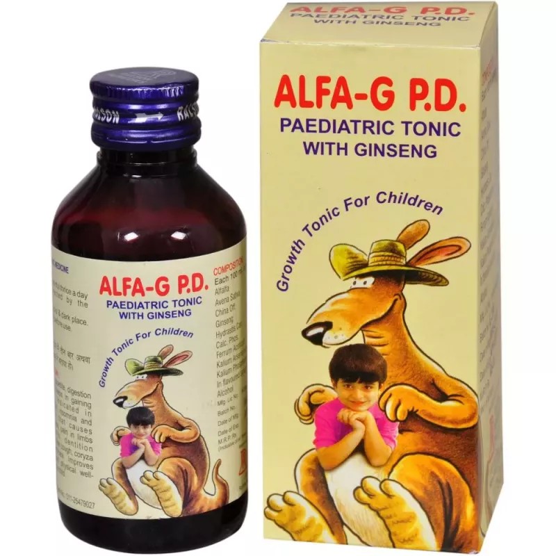 Ralson Remedies Alfa-G P.D. Paediatric Tonic With Ginseng (115ml)