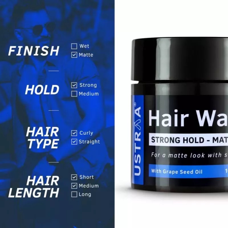 Ustraa Hair Wax Strong Hold Matt Look (100g)