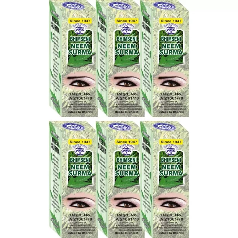 Bhimseni Neem Surma (725mg, Pack of 6)