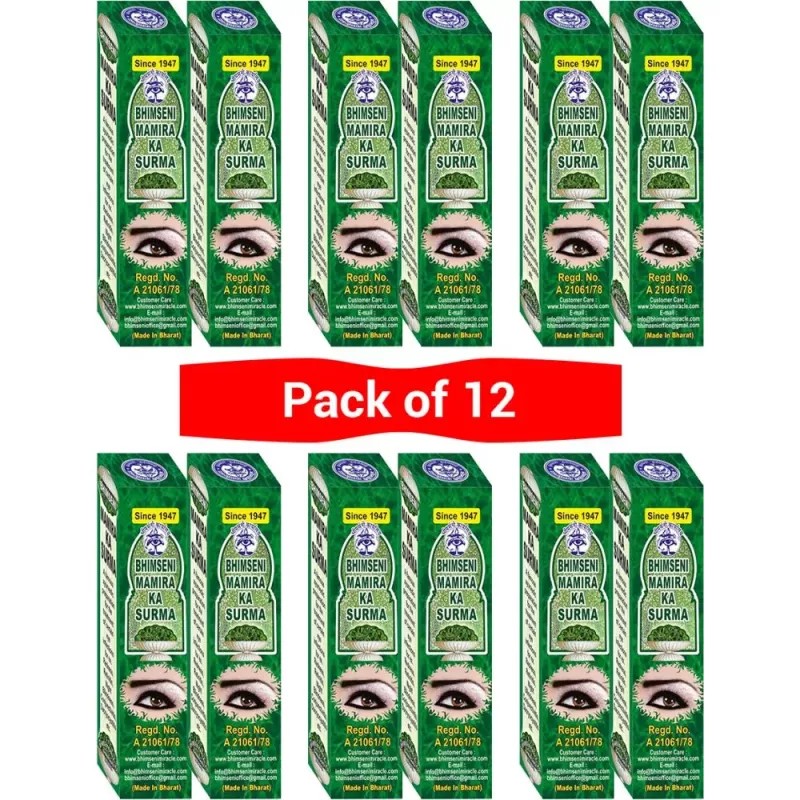 Bhimseni Mamira Surma (1.5g, Pack of 12)