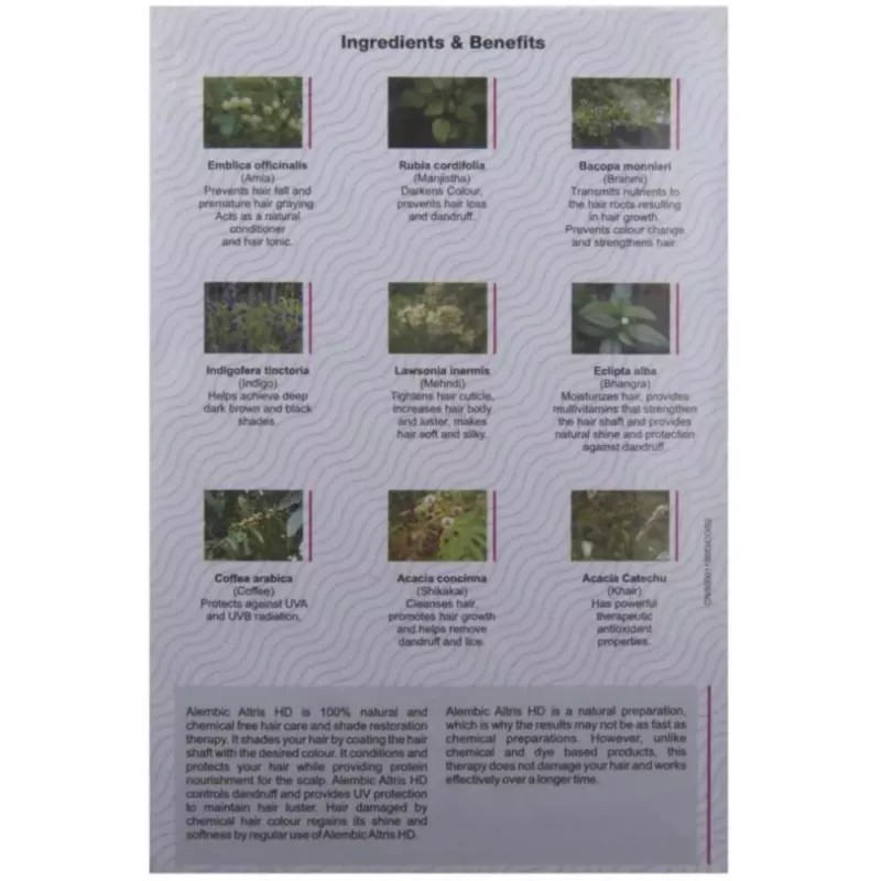 Alembic Pharma Altris HD Hair Hue Therapy Dark Brown (3Sachet)