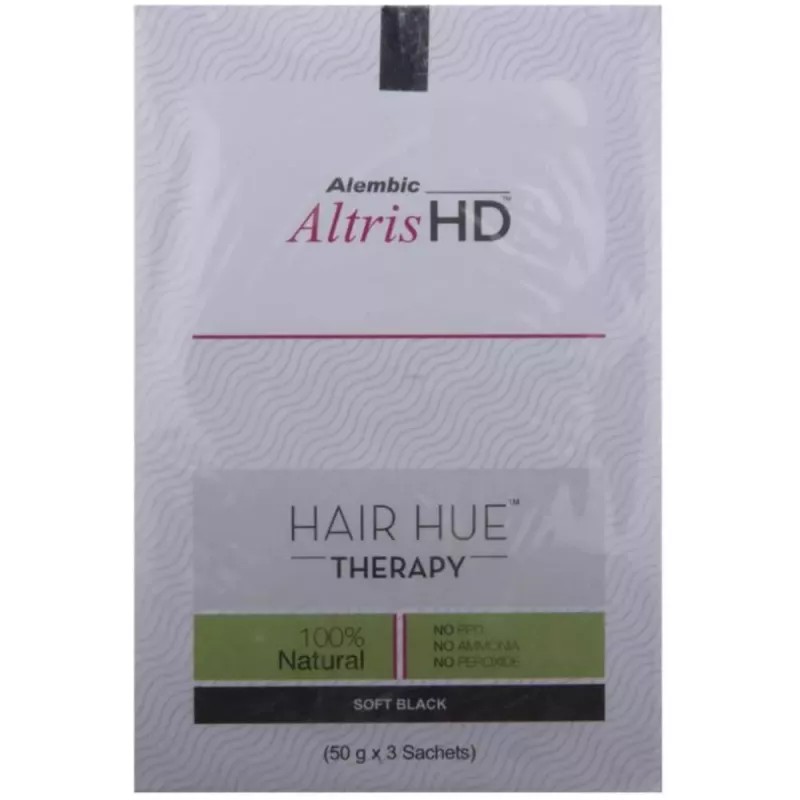 Alembic Pharma Altris HD Hair Hue Therapy Soft Black (3Sachet)