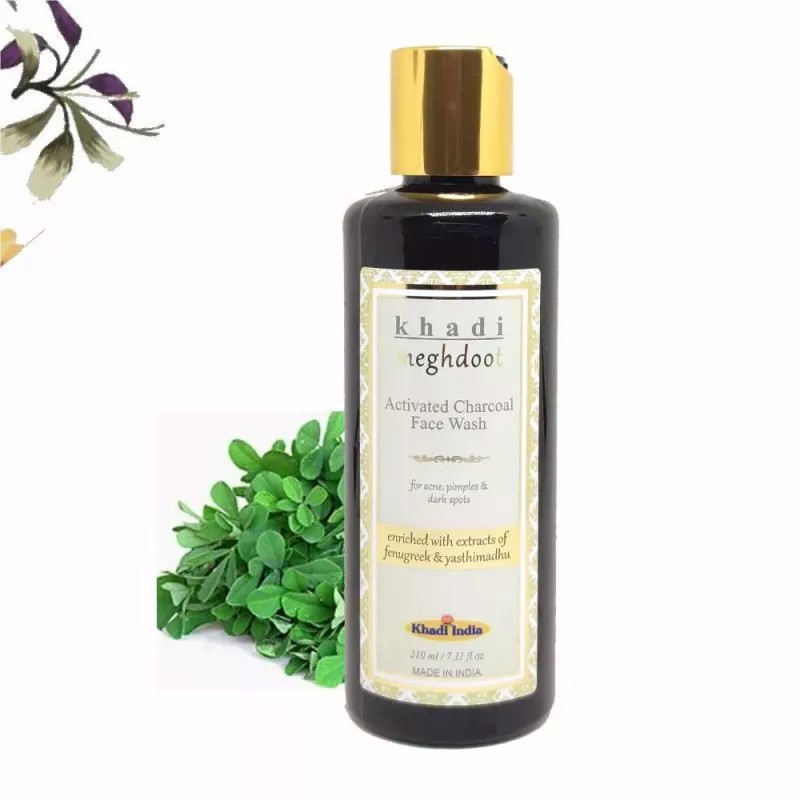 Khadi Meghdoot Activated Charcol Face Wash (210ml)