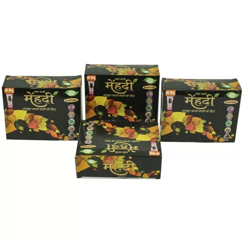 Meghdoot Herbal Kali Mehandi (60g, Pack of 4)