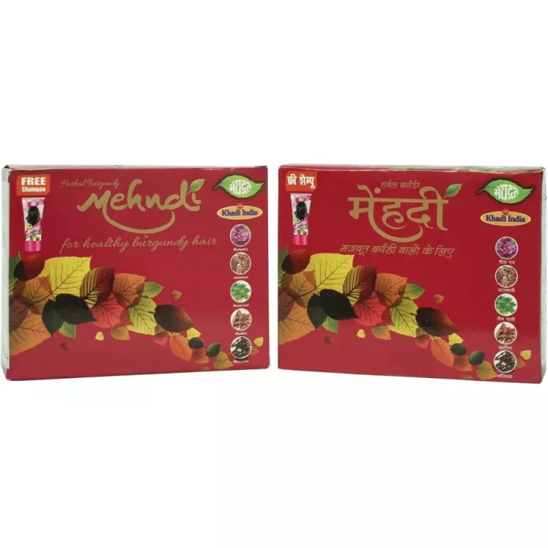 Meghdoot Herbal Burgundy Mehandi (100g, Pack of 2)