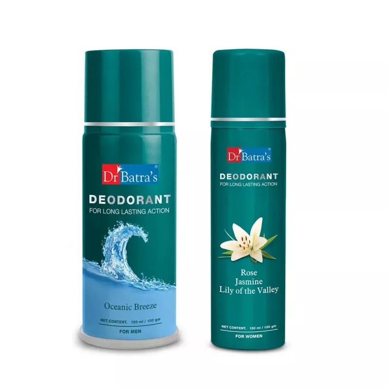Dr Batras Men & Women Deodorant Combo (Each 150ml) (1Pack)