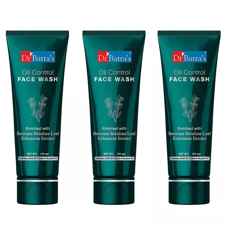 Dr Batras Oil Control Facewash (100g, Pack of 3)