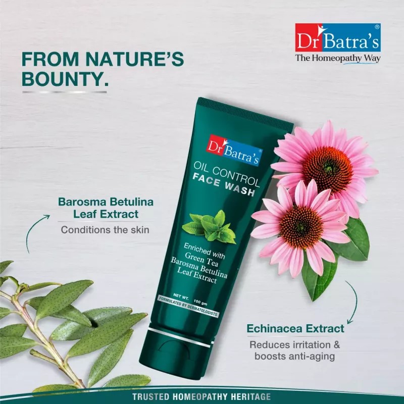 Dr Batras Oil Control Facewash (100g, Pack of 3)