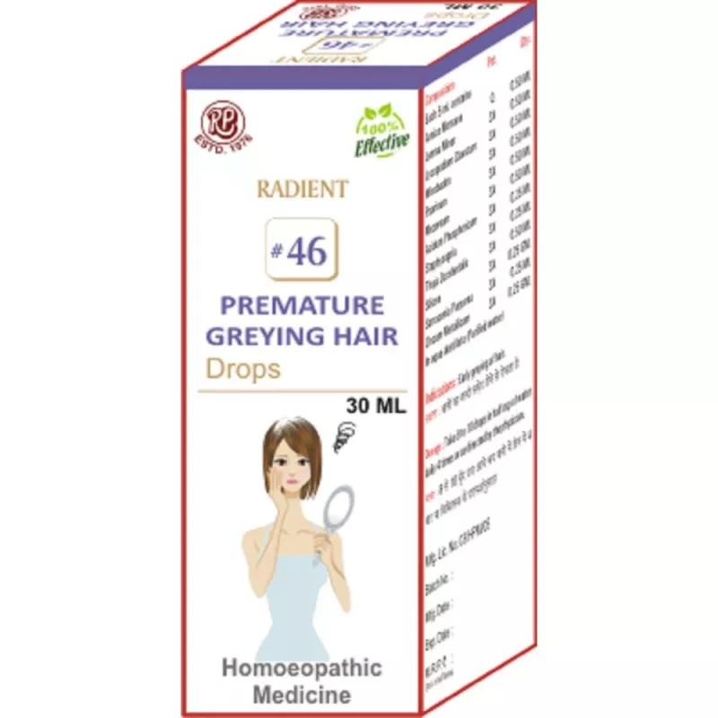 Radient 46 Premature Greying Hair Drops (30ml)