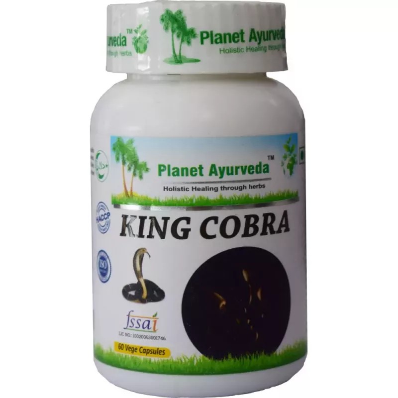 Planet Ayurveda King Cobra Capsules (60caps)