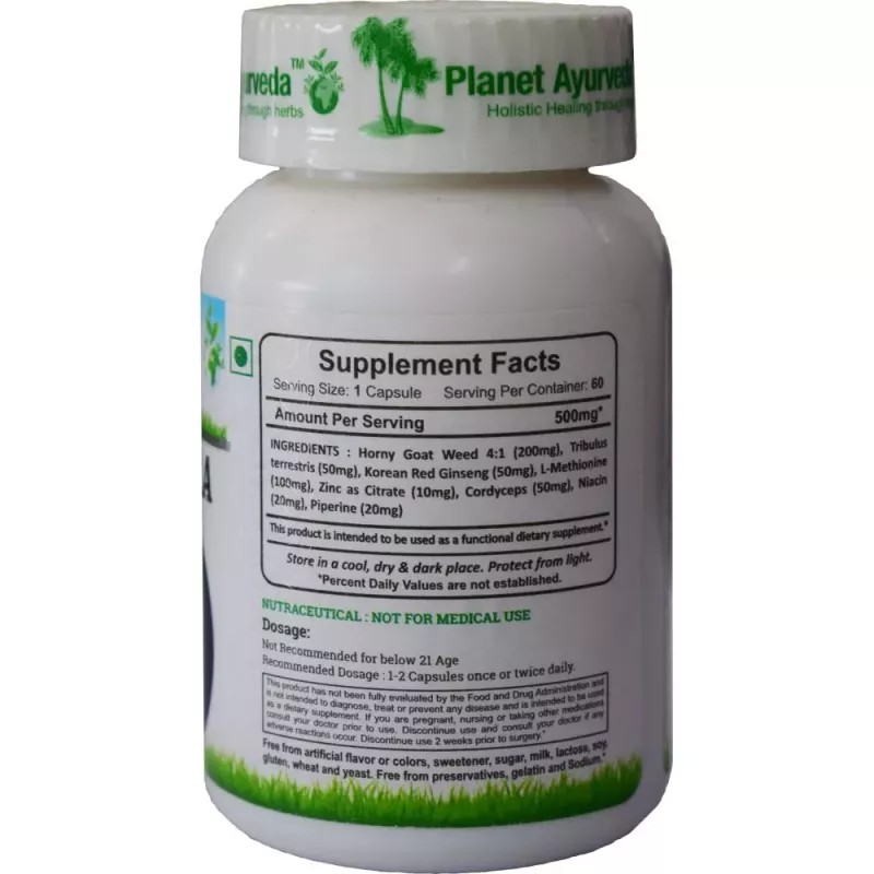 Planet Ayurveda King Cobra Capsules (60caps)