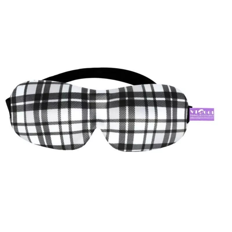 Viaggi 3D Printed Eye Mask, Blindfold Sleep Eye Mask (Black) (1pcs)
