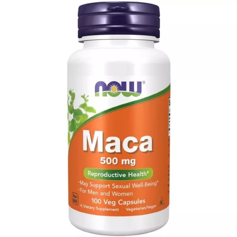 Now Foods Maca 500mg Veg Capsules (100caps)