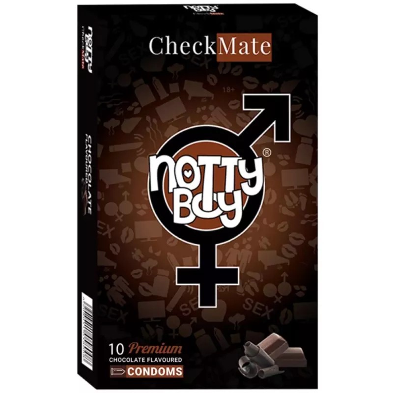 NottyBoy Checkmate Chocolate Flavoured Condoms (10pcs)