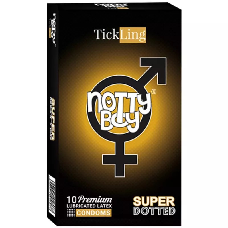 NottyBoy Tick Ling Lubricated Latex Super Dotted Condoms (10pcs)