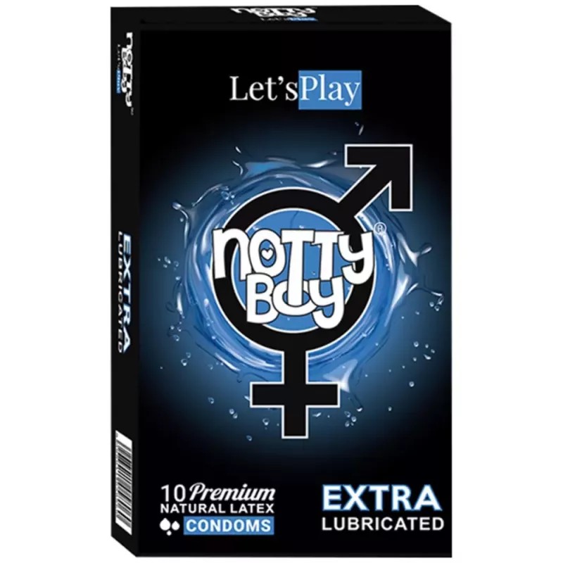NottyBoy Let's Play Extra Lubricated Natural Latex Condoms (10pcs)